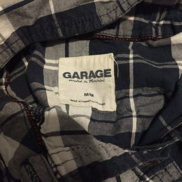 Plaid Blue and White Button up Shirt - Picture 3 of 3